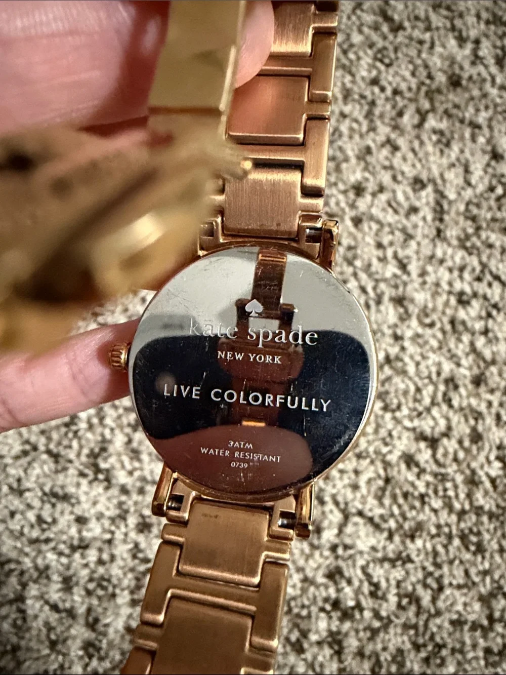 Kate Spade Gold and Brown Polka Dot Bracelet Watch
